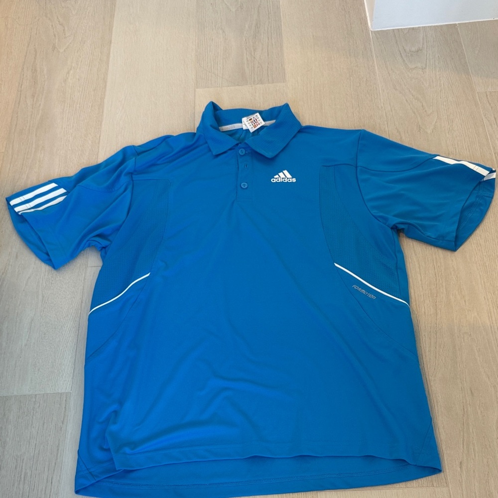 Adidas Men's Vibrant Blue Polo